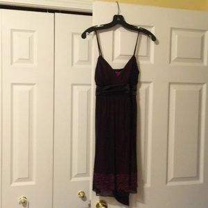 Pink and black formal dress